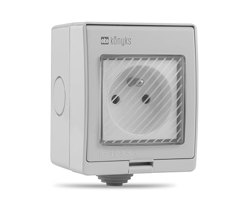 Konyks Pluviose FR WLAN Außensteckdose IP55 Wasserdicht Smartlife Tuya Amazon Alexa Google Home Konyks Pluviose FR WLAN Außensteckdose IP55 Wasserdicht Smartlife Tuya Amazon Alexa Google Home von Konyks
