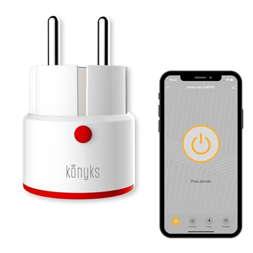 Konyks Priska Max 3 FR- WiFi + BT, erweiterte Funktionen V3, 16 A, Verbrauchszähler, kompatibel mit Alexa und Google Home & Tuya Konyks Priska Max 3 FR- WiFi + BT, erweiterte Funktionen V3, 16 A, Verbrauchszähler, kompatibel mit Alexa und Google Home & Tuya von Konyks