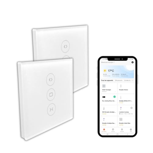 Konyks Vollo Max 3 2 Stück Rollladenschalter Smart Switch Einfache Installation Sprachsteuerung mit Alexa, Google Home und Siri und Fernsteuerung, Zeitplanung Konyks Vollo Max 3 2 Stück Rollladenschalter Smart Switch Einfache Installation Sprachsteuerung mit Alexa, Google Home und Siri und Fernsteuerung, Zeitplanung von Konyks