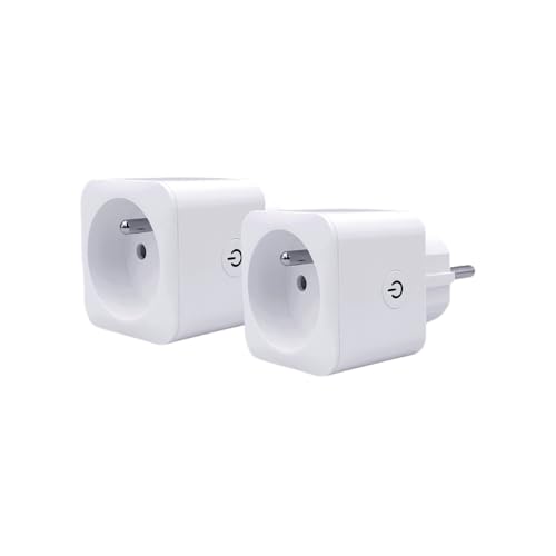 PRISKA FR Dual Pack Intelligente Steckdosen, WLAN-Steuerung + BT? 16 A mit Konsozähler, Programm und Szenarien, kompatibel mit Tuya, Alexa und Google Home, Weiß, 2 Stück PRISKA FR Dual Pack Intelligente Steckdosen, WLAN-Steuerung + BT? 16 A mit Konsozähler, Programm und Szenarien, kompatibel mit Tuya, Alexa und Google Home, Weiß, 2 Stück von Konyks