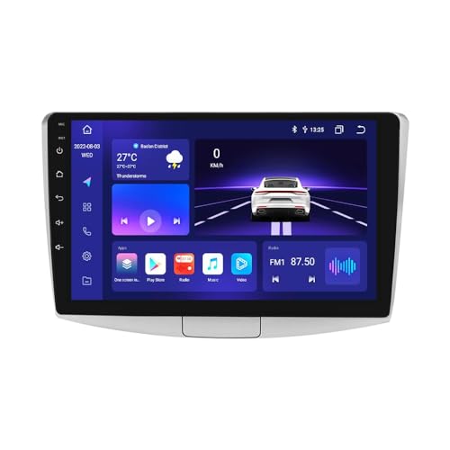 Android 12 Autoradio 10 Zoll Touchscreen 8-Kern Für VW Passat B6 B7 (2010-2015) Magotan CC (2010-2015) mit WiFi CarPlay/Android Auto Bluetooth DAB+ OBD2 RDS OPS SWC DSP 4GB+32GB von KooDux