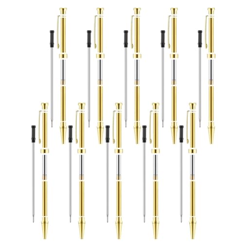 Koolenry 10-Teiliges Stift-Set zum Drechseln, 7 mm, Slimline-Stift-Drehset mit Nachfüll-Drehbank-Zubehör, Gold Koolenry 10-Teiliges Stift-Set zum Drechseln, 7 mm, Slimline-Stift-Drehset mit Nachfüll-Drehbank-Zubehör, Gold von Koolenry