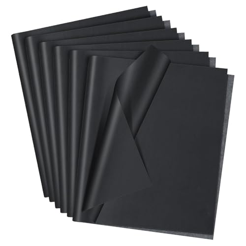 Koolenry 20 Blatt Graphit-Transferpapier, 17 X 24, Schwarzes Gewachstes Kohlepapier für Heimwerkerarbeiten, Zeichnen, Nachzeichnen und Übertragen. von Koolenry