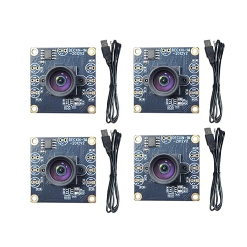 Koolenry 4 Stück USB-Kamera-Modul 100 Grad 1MP OV9732 1280x720 USB Freier Treiber Manueller mit 1M Kabel für WinXP/7/8 von Koolenry
