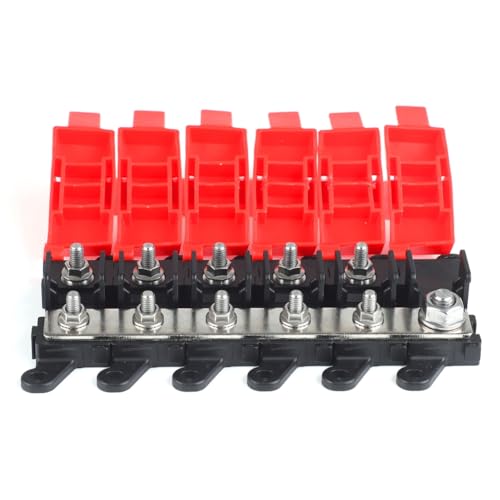 Koolenry 5-Wege-Auto-Midi-Sicherungskastenhalter 200A Mehrpoliger Sicherungskasten Marine SUV BDFS MIDI-Sicherungshalter Koolenry 5-Wege-Auto-Midi-Sicherungskastenhalter 200A Mehrpoliger Sicherungskasten Marine SUV BDFS MIDI-Sicherungshalter von Koolenry