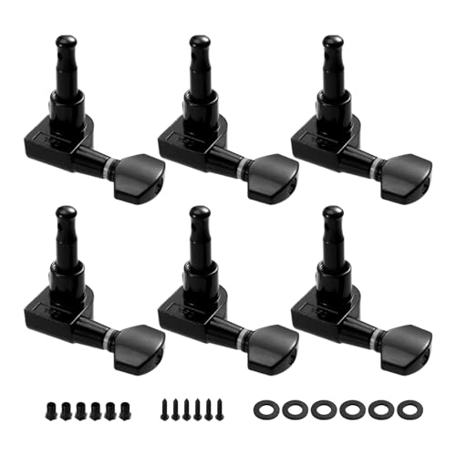 Koolenry 6 Inline Gitarren 2 Pin Stimmwirbel Stimmgeräte Pins Doppelpin Stimmmechaniken für Strat/Tele//Gitarren von Koolenry