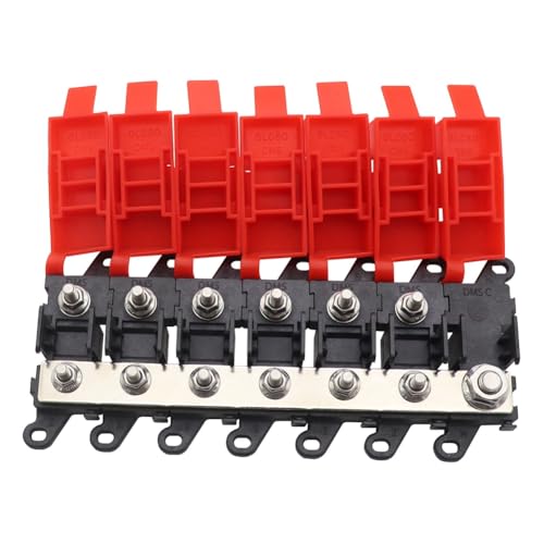 Koolenry 6-Wege-Verteilerblock 200A Gabelbolzen-Sicherungshalter für Auto-Wohnmobil mit Sicherungsarten-Stromverteilung Koolenry 6-Wege-Verteilerblock 200A Gabelbolzen-Sicherungshalter für Auto-Wohnmobil mit Sicherungsarten-Stromverteilung von Koolenry