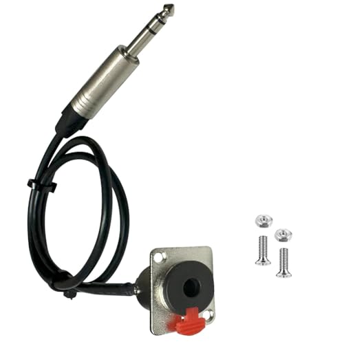 Koolenry 6.35mm 1/4- Premium-Weiblich-Zu-Männlich-Solderless-D-Typ-Panel-Montagekabel für Professionelles Audio von Koolenry