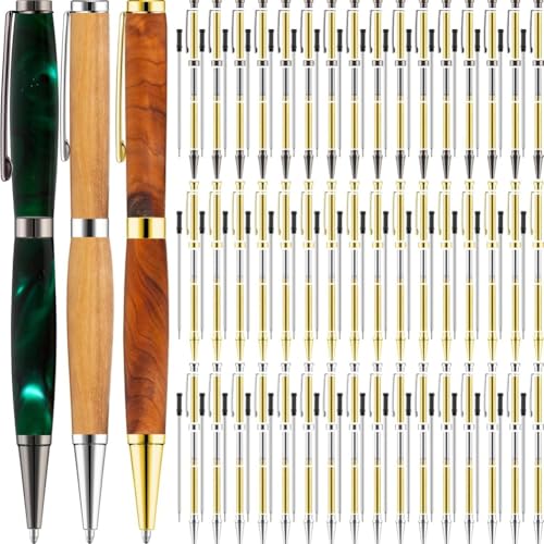Koolenry 60 Stück Twist-Out Pen Kit für Woodturn 7mm Slim Pen Bulk mit Nachfüllpackung Woodturn-Projekte für DIY-Handwerksgeschenke Koolenry 60 Stück Twist-Out Pen Kit für Woodturn 7mm Slim Pen Bulk mit Nachfüllpackung Woodturn-Projekte für DIY-Handwerksgeschenke von Koolenry
