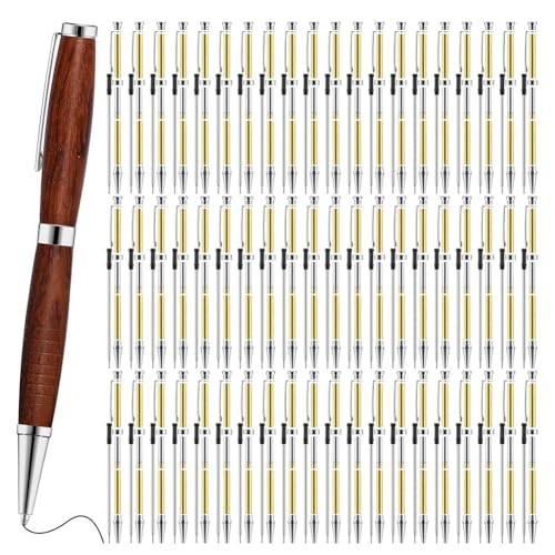 Koolenry 60pcs Twist-Out-Stift-Kit für Woodturn 7 mm Schlanker Stift für DIY-Handwerks Silber Koolenry 60pcs Twist-Out-Stift-Kit für Woodturn 7 mm Schlanker Stift für DIY-Handwerks Silber von Koolenry