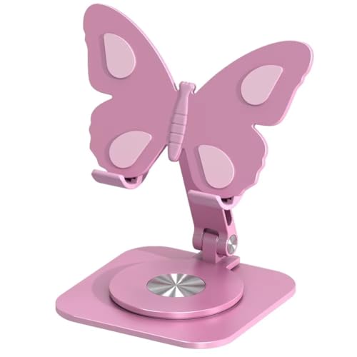 Koolenry Butterfly Stand Faltbar, 360 Grad Verstellbar und Drehbar für Smartphone und Tablet. von Koolenry