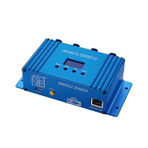 Koolenry DMX512 ARTNET -Ethernet -Schnittstelle mit LED -Anzeige - 4 Ports, 2048Ch für Beleuchtungssteuerungen Koolenry DMX512 ARTNET -Ethernet -Schnittstelle mit LED -Anzeige - 4 Ports, 2048Ch für Beleuchtungssteuerungen von Koolenry