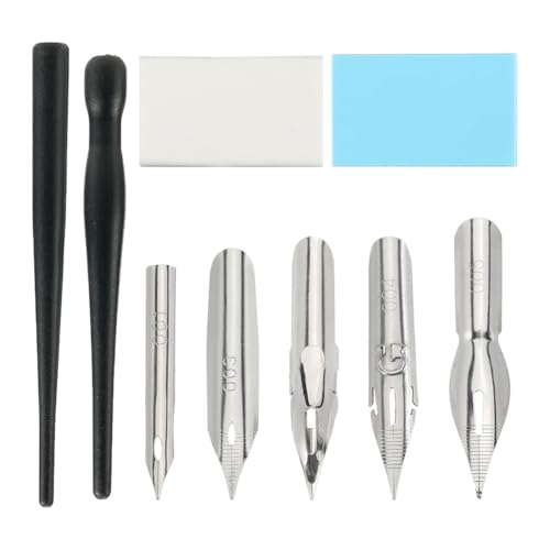 Koolenry Dip Pen Masking Liquid Drawing Straight Line Calligraphy Dip Water Oblique Pen Holder für Angewandte Kunstmalerei Schreiben von Koolenry