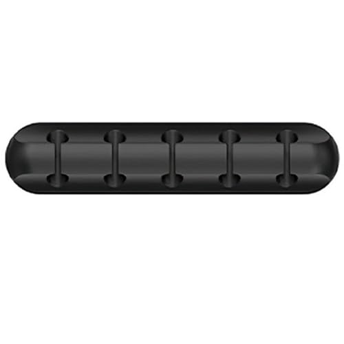 Koolenry Fester Chuck Headset Winder Selbstklebendes Handy-Datenkabelstecker Mauskabel 5 Löcher Schwarz von Koolenry