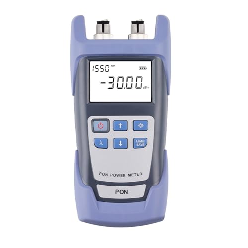Koolenry Handheldes Optisches PON-Leistungsmessgerät mit Display PON-Netzwerktester für FTTX//OLT 1310/1490/1550nm 300A- von Koolenry