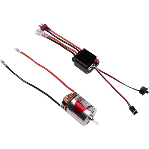 Koolenry Komplettes 540 Gebürstetes Motor System mit 320A Wasserdichtem ESC für 1/10 RC Crawler Auto Axial SCX10 40T Koolenry Komplettes 540 Gebürstetes Motor System mit 320A Wasserdichtem ESC für 1/10 RC Crawler Auto Axial SCX10 40T von Koolenry