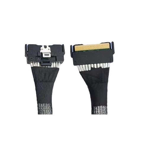 Koolenry MCIO 8i zu MCIO 8i Mini Cool Edge IO PCIe 5.0 NVMe Adapter Kabel 32AWG 85-Ohm für NVMe Speicher 70CM Länge von Koolenry