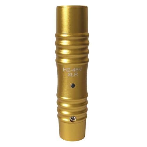 Koolenry Mikrofon Dynamischer Vorverstärker Phantomspeisungsadapter für Kondensatormikrofon 48 V XLR-Mikrofonadapter 3,5 mm von Koolenry