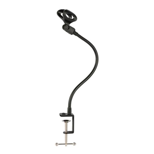 Koolenry Schreibtisch-Mikrofonständer Gooseneck, Universal-Halterung, 360-Grad-Flexible Funktion, Live-Mikrofonständer von Koolenry
