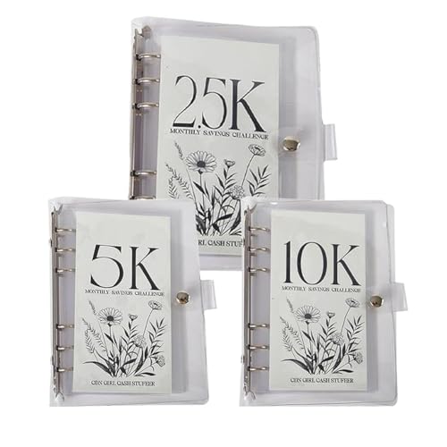 Koolenry Sparen Sie Viel mit Dem 12-Monats-Geldspar-Challenge-Binder, Kompletter Satz für 2,5K/5K/10K Koolenry Sparen Sie Viel mit Dem 12-Monats-Geldspar-Challenge-Binder, Kompletter Satz für 2,5K/5K/10K von Koolenry
