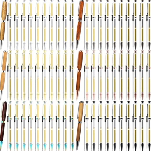 Koolenry Twist-Out-Stift-Kit für Woodturn 7 mm Slim Pen Bulk mit Nachfüllpackung Woodturn-Projekte für DIY-Handwerksgeschenke Koolenry Twist-Out-Stift-Kit für Woodturn 7 mm Slim Pen Bulk mit Nachfüllpackung Woodturn-Projekte für DIY-Handwerksgeschenke von Koolenry