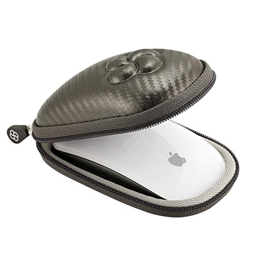 Koonice Eva-Tragetasche für Apple Magic Mouse (I II 2. Gen), inkl. Karabiner braun braun Medium von Koonice
