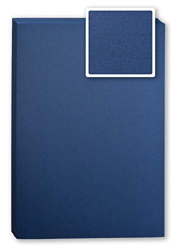 Bindekarton/Deckblatt/Rückblatt, blau 240 g/m² DIN A4, 100 Stück in Leinenoptik - Einbanddeckel für Bindungen, Umschlagmaterial von Kopierladen Karnath GmbH
