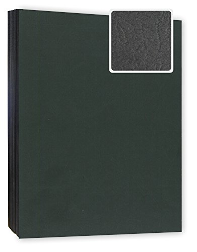 Bindekarton/Deckblatt/Rückblatt, schwarz 240 g/m² DIN A4, 100 Stück in Lederoptik - Umschlagmaterial für Leimbindungen oder Spiralbindungen von Kopierladen Karnath GmbH