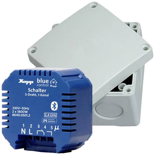 Blue-Control 1-Kanal Schaltaktor Schaltleistung (max.) 3600W Blau von Kopp