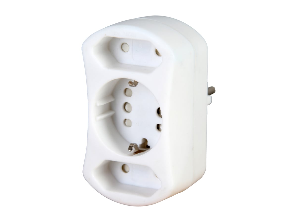 KOPP DUOversal Adapter-Stecker 179602001, 4-fach, BS, weiß KOPP DUOversal Adapter-Stecker 179602001, 4-fach, BS, weiß von Kopp
