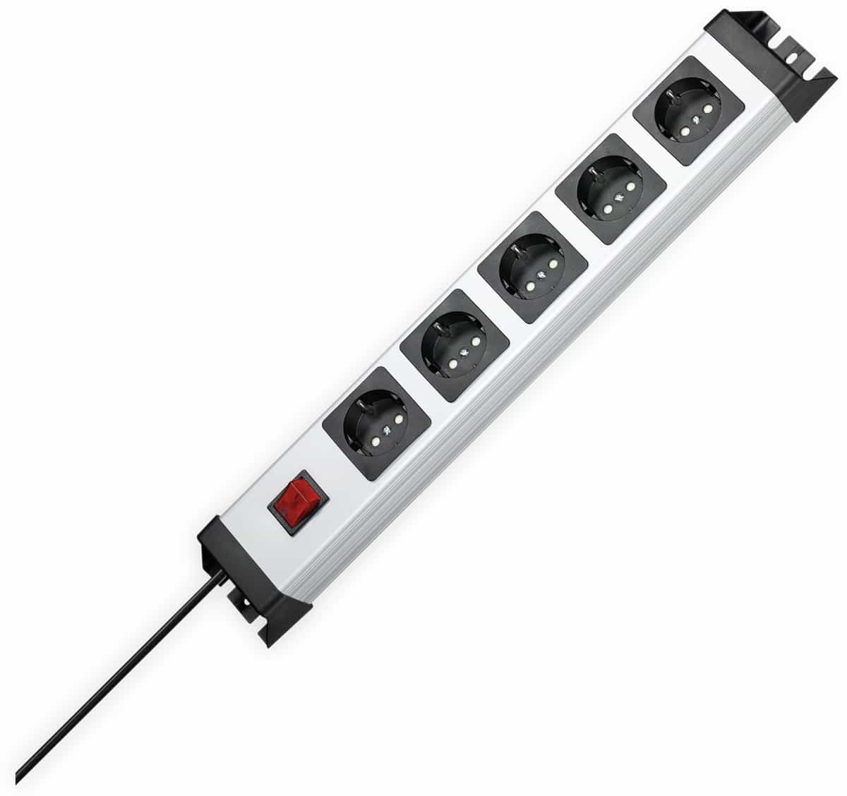 KOPP Steckdosenleiste POWERversal, 5-fach, Schalter, silber/schwarz KOPP Steckdosenleiste POWERversal, 5-fach, Schalter, silber/schwarz von Kopp