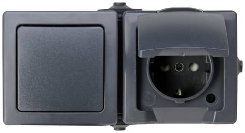 Kopp 138615002 Feuchtraum-Schalterprogramm Nautic Anthrazit von Kopp