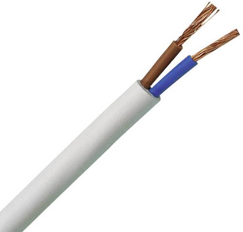 Kopp 151505841 Schlauchleitung H03VV-F 2 x 0.75mm² Weiß 5m von Kopp
