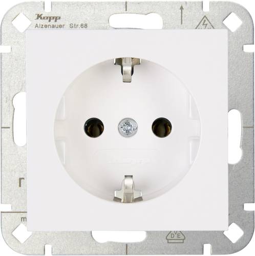 Kopp 1fach Einsatz Schutzkontakt-Steckdose HK 07 Reinweiß 949329007 Kopp 1fach Einsatz Schutzkontakt-Steckdose HK 07 Reinweiß 949329007 von Kopp