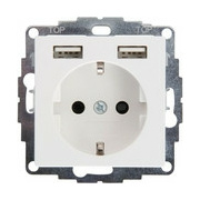 Kopp 296229004 Std.1f.2xUSB HK07 r-wei von Kopp