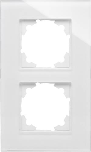 Kopp 2fach Rahmen Abdeckung HK 07, ATHENIS Weiß (glänzend) 405402001 von Kopp