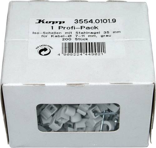 Kopp 355401019 Nagelschellen 355401019 Bündel-Ø-Bereich 7 bis 11mm Grau 200St. Kopp 355401019 Nagelschellen 355401019 Bündel-Ø-Bereich 7 bis 11mm Grau 200St. von Kopp
