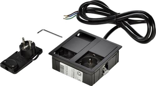 Kopp 939634017 Einbau-Steckdosenleiste 2fach Schwarz 1St. Kopp 939634017 Einbau-Steckdosenleiste 2fach Schwarz 1St. von Kopp