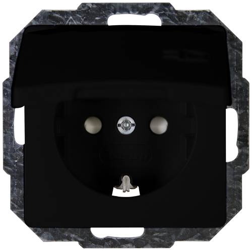 Kopp Einsatz Steckdose Paris Schwarz (matt) 920850086 von Kopp