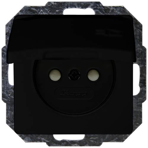 Kopp Einsatz Steckdose Paris Schwarz (matt) 944850084 von Kopp