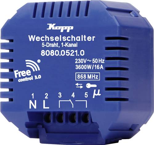 Kopp Free Control 3.0 Free Control 1-Kanal Empfänger Kopp Free Control 3.0 Free Control 1-Kanal Empfänger von Kopp