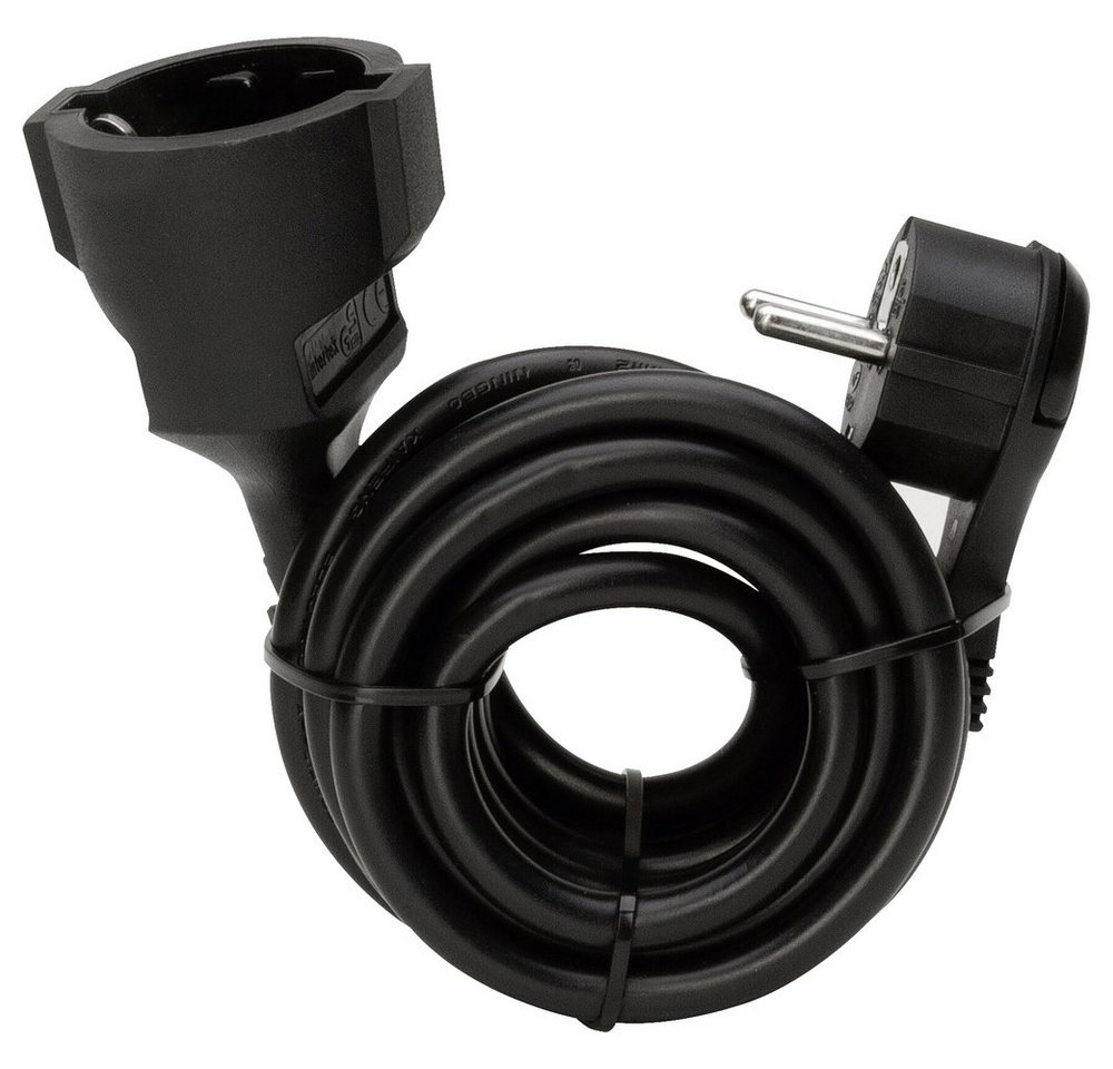 Kopp Kopp 143705086 Strom Verlängerungskabel Schwarz 5.00 m H05VV-F 3G 1, Verlängerungskabel, (500.00 cm) von Kopp