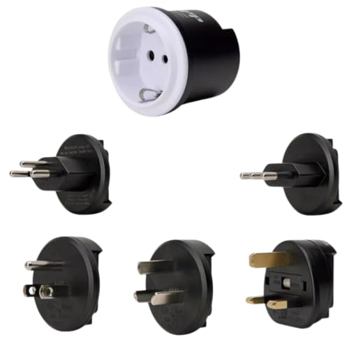 Kopp Reiseadapter Universal – Weltweiter Stromadapter für über 150 Länder – Kompatibel mit USA, UK, CH, AUS, CN – Internationaler Steckdosenadapter für Reisen (Alle) von Kopp