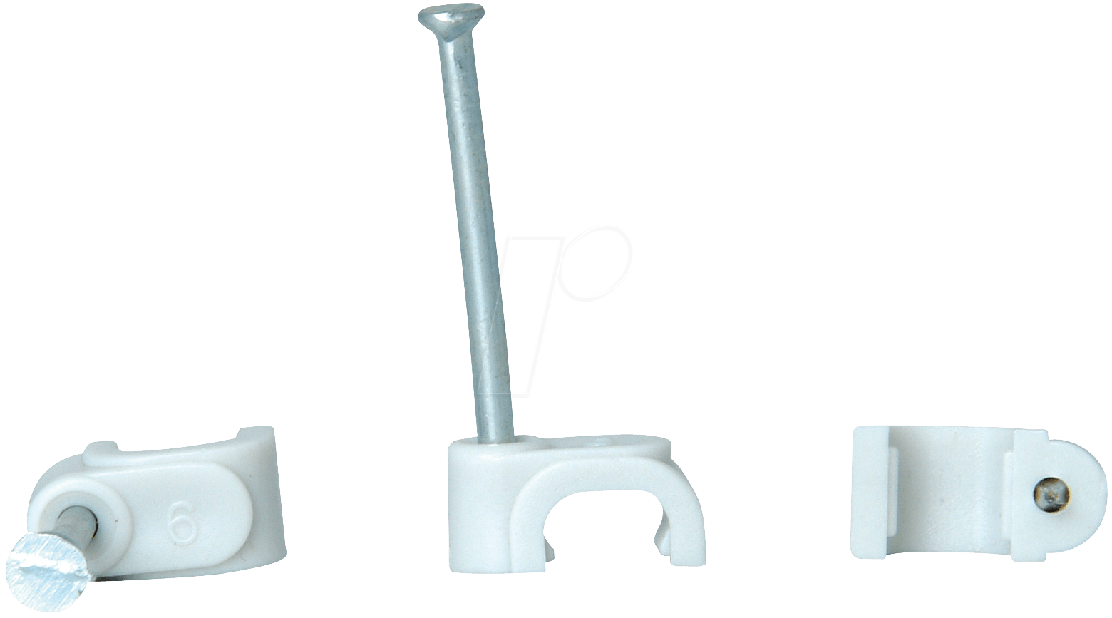 SCHELLE 2 25MM - Kabelschellen für 2-adrige Flachlitze 50 Stck. von Kopp