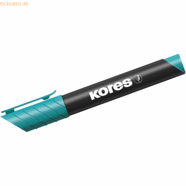 12 x Kores Permanentmarker XP2 3-5mm Keilspitze türkis 12 x Kores Permanentmarker XP2 3-5mm Keilspitze türkis von Kores