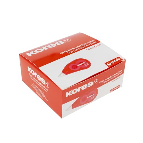 Kores 228051 Box mit 16 Korrekturbändern, 6 m x 5 mm von Kores
