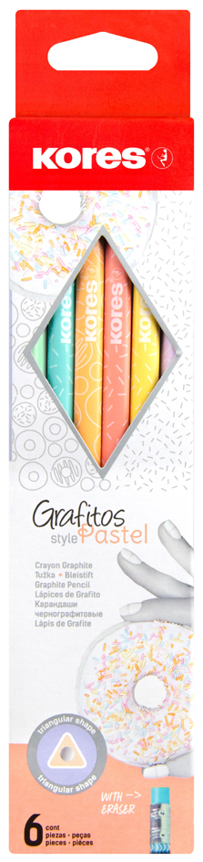 Kores Bleistift , Grafitos Style Pastel, , Härtegrad: HB Kores Bleistift , Grafitos Style Pastel, , Härtegrad: HB von Kores