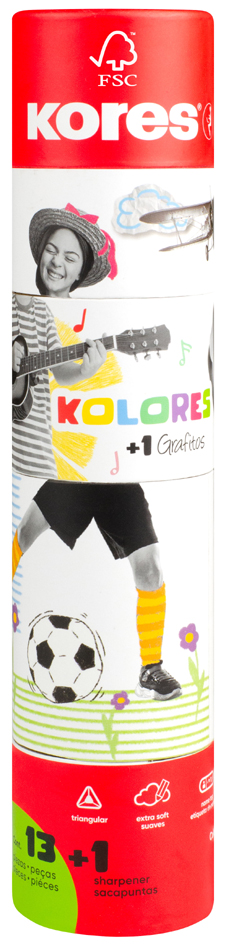 Kores Dreikant-Buntstifte , Kolores Twist & Turn, , 12er Etui Kores Dreikant-Buntstifte , Kolores Twist & Turn, , 12er Etui von Kores