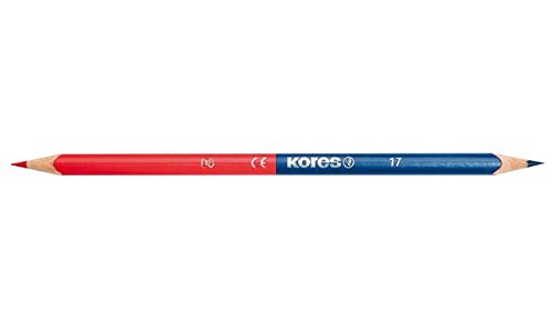 Kores Dreikant-Lehrerbuntstift TWIN, blau / rot VE = 1 von Kores
