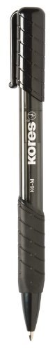 Kores Druckkugelschreiber K-Pen K6, M, 12 Stück, schwarz von Kores